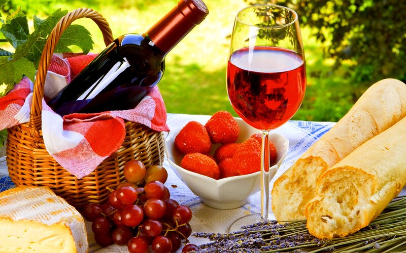 Wine and Picnic Items