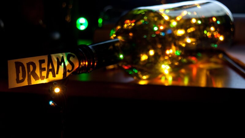 Wine Bottle with Lights