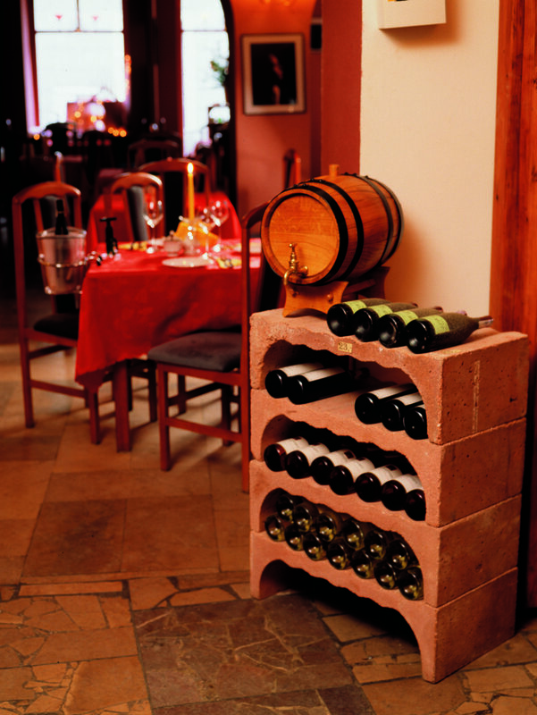 wine cellar in restaurant
