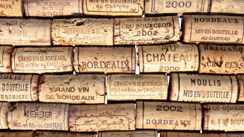 wine corks from bordeaux