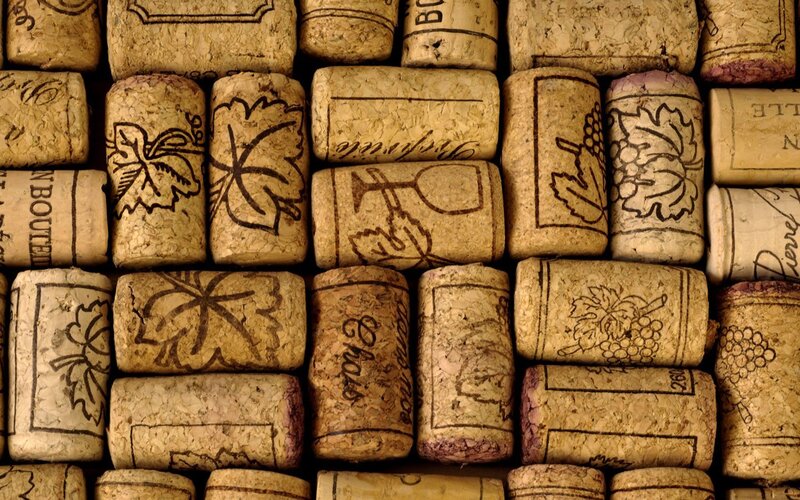 Wine Corks in a Pile