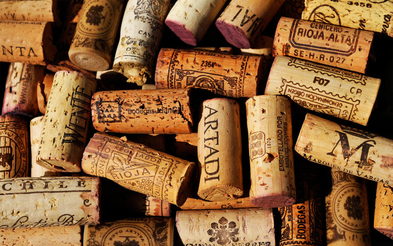 Wine Corks in Pile