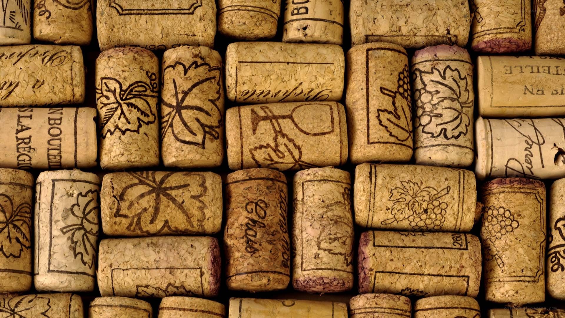 wine corks with branding