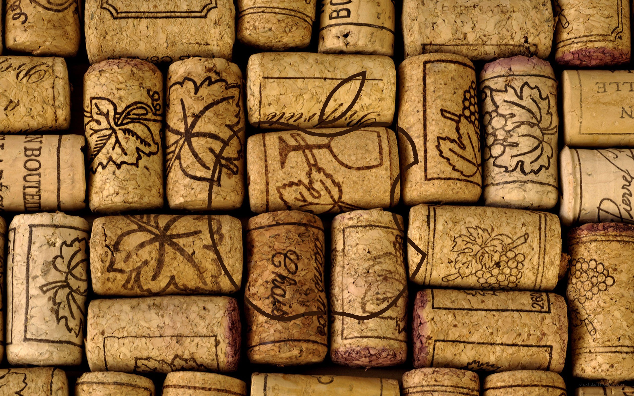 wine corks with branding