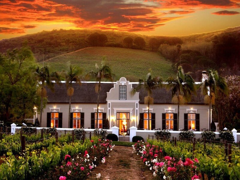 Wine Estate at Sunset