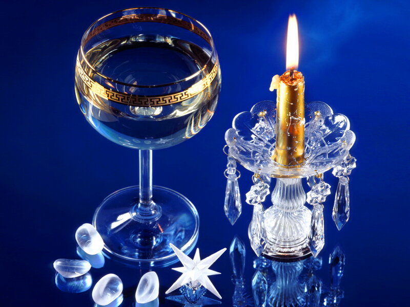 Wine Glass and Candle
