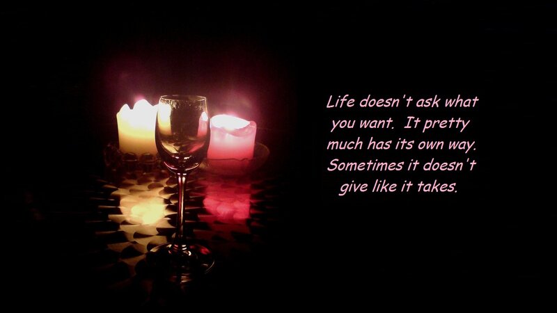 Wine Glass and Candles