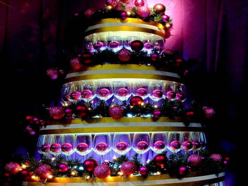 Wine Glass Christmas Tree