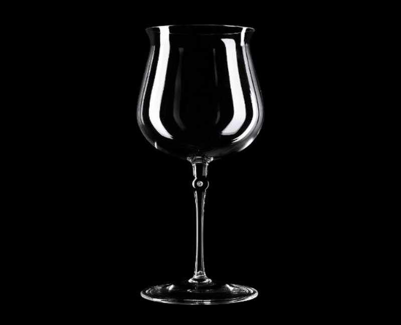 Wine Glass on Black