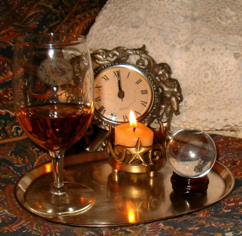 Wine Glass with Candle