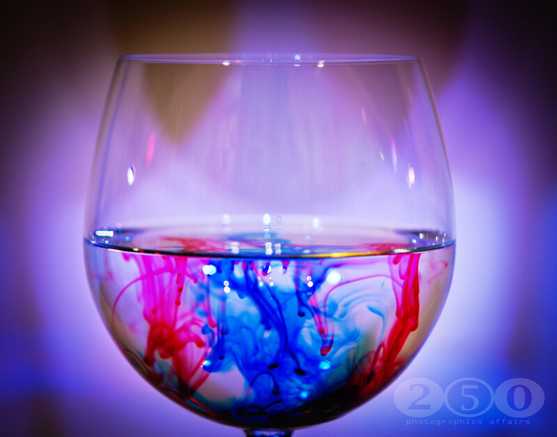 Wine Glass with Ink