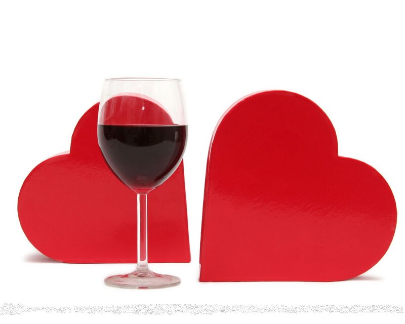 Wine Glass with Red Wine — Romantic