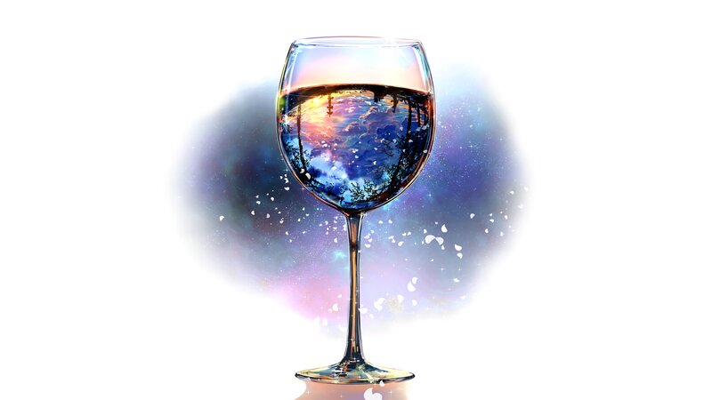 Wine Glass with Reflection