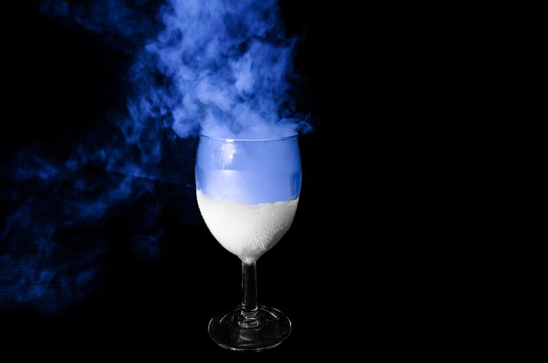 Wine Glass with Smoke