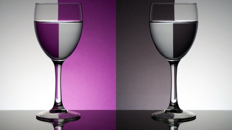 wine glass with water