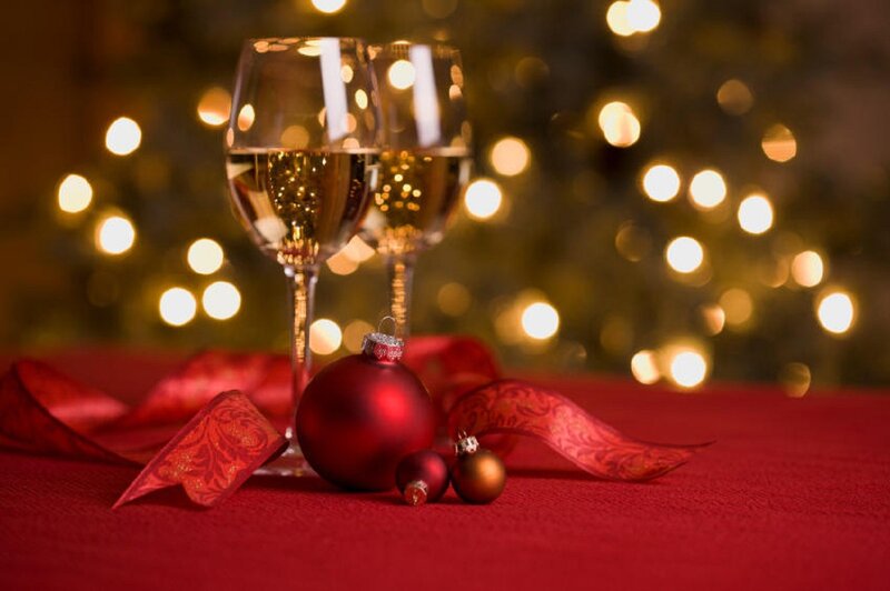 Wine Glasses and Ornaments