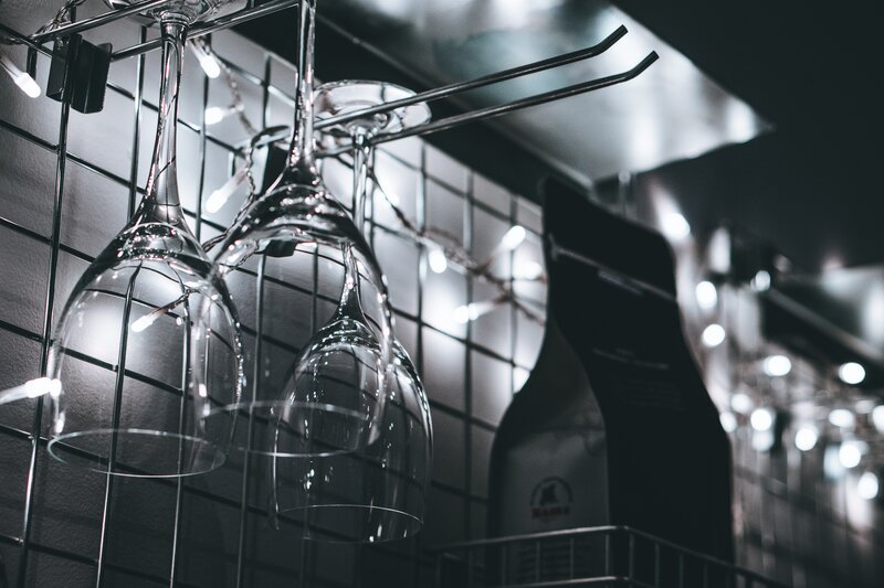 Wine Glasses Hanging