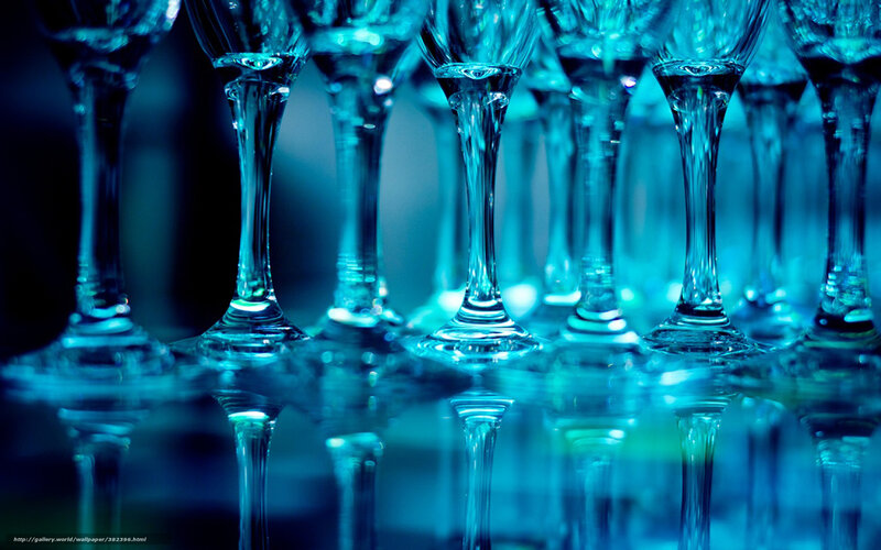 Wine Glasses in Row
