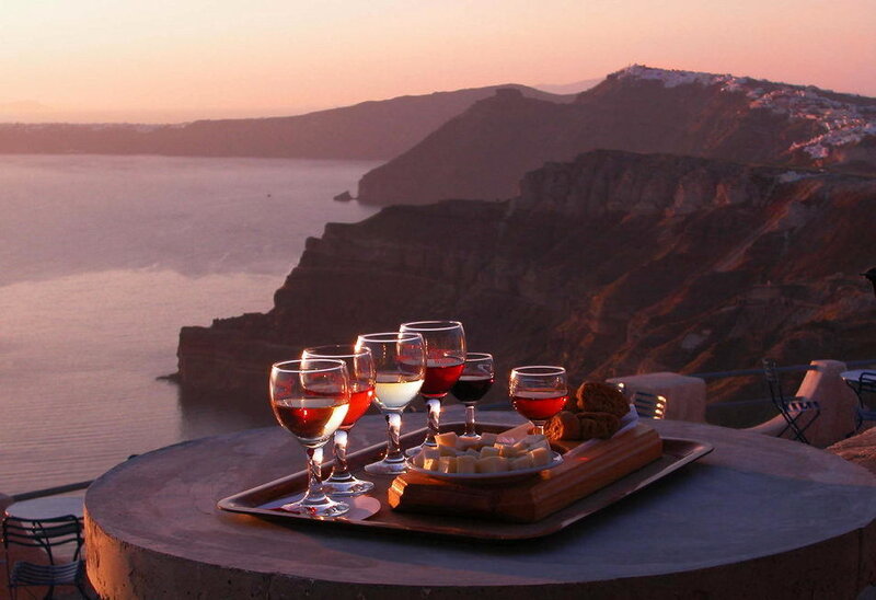 Wine Glasses on Tray