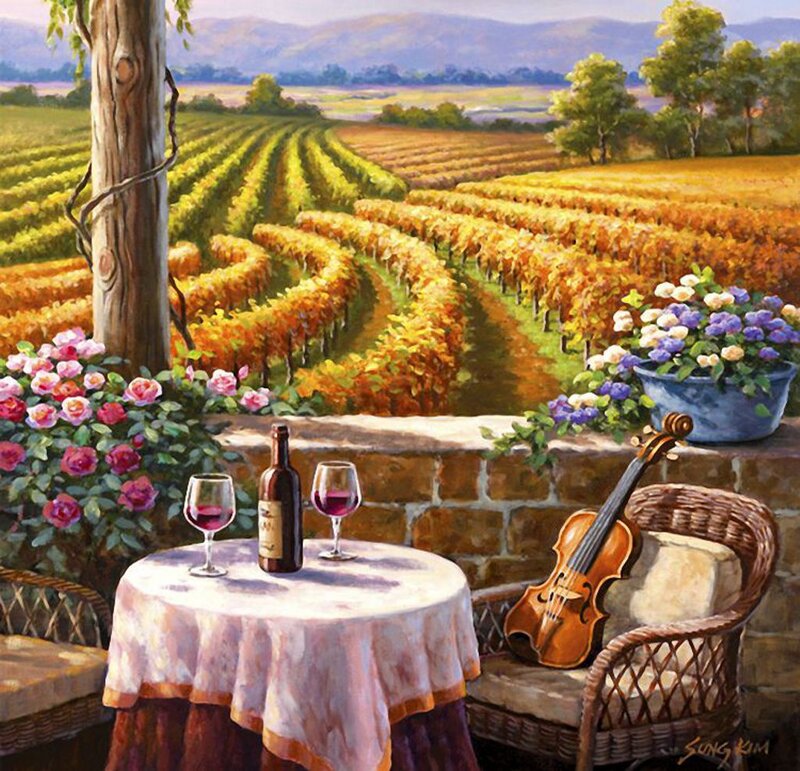 Wine Tasting in Vineyard