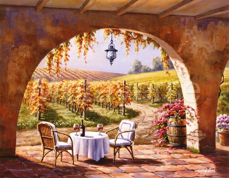 Wine Tasting Patio — Brown