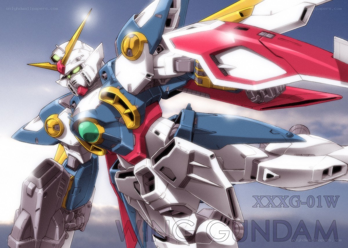 Wing Gundam in flight
