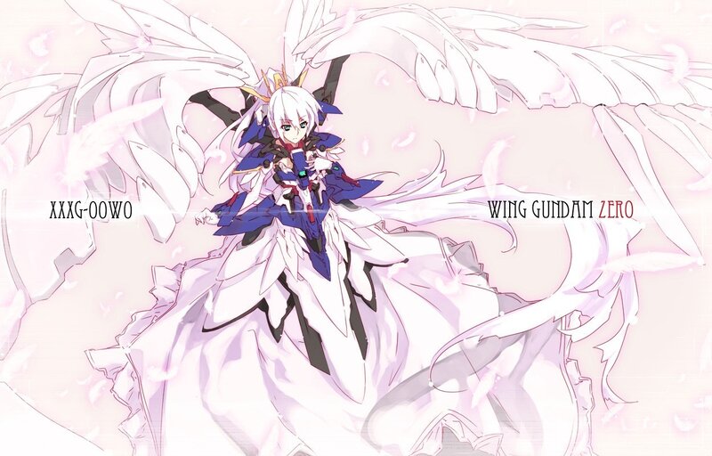 Wing Gundam Zero character art