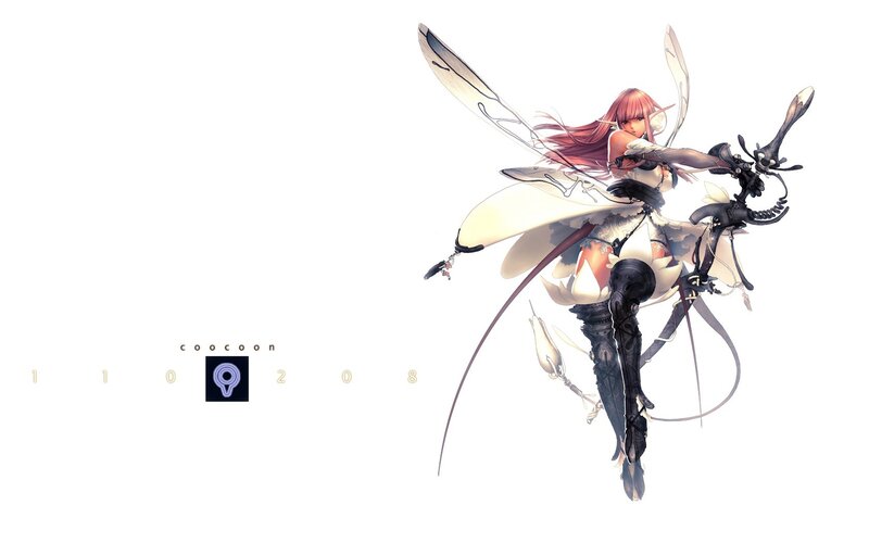 winged archer character art