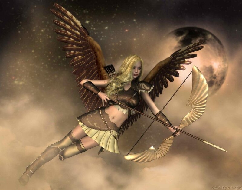 Winged Archer Woman