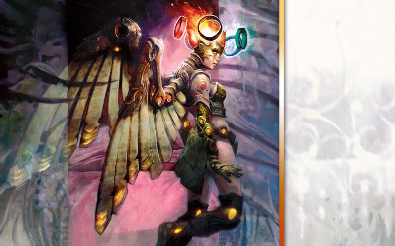 Winged Armored Figure — Purple