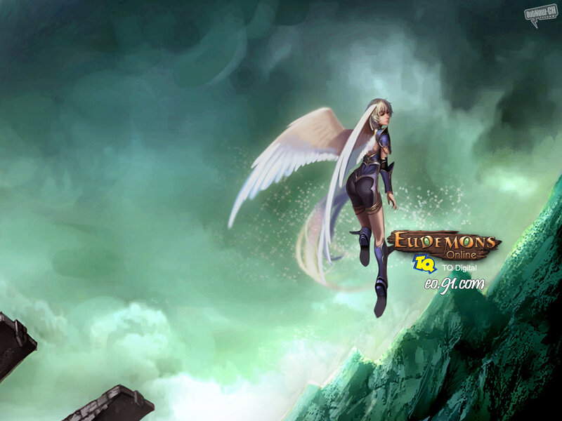 Winged Character in Flight