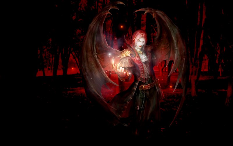Winged Character in Forest