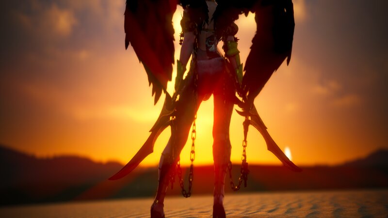 Winged Character Silhouette