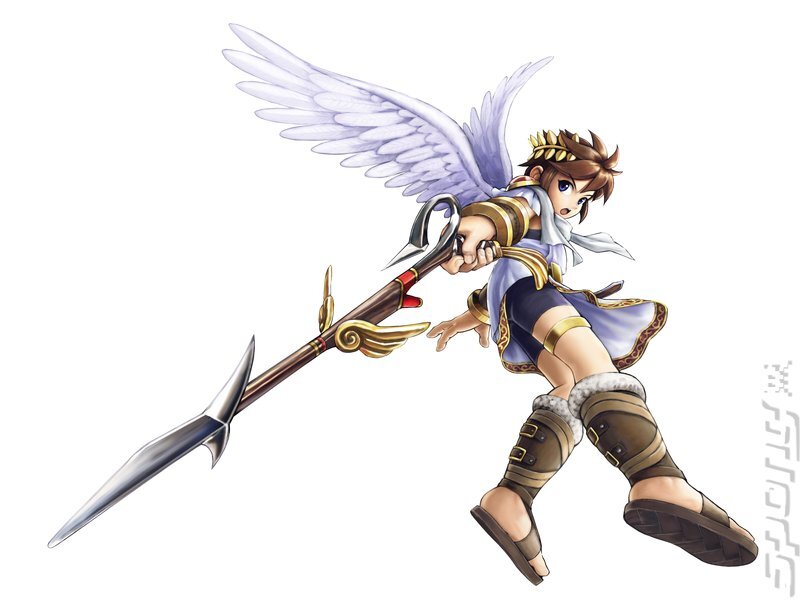 Winged Character with Spear