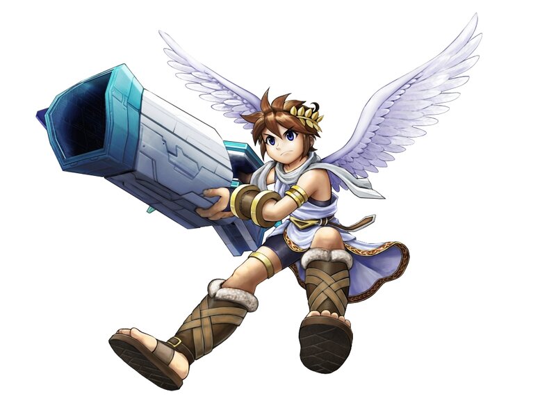 Winged Character with Weapon