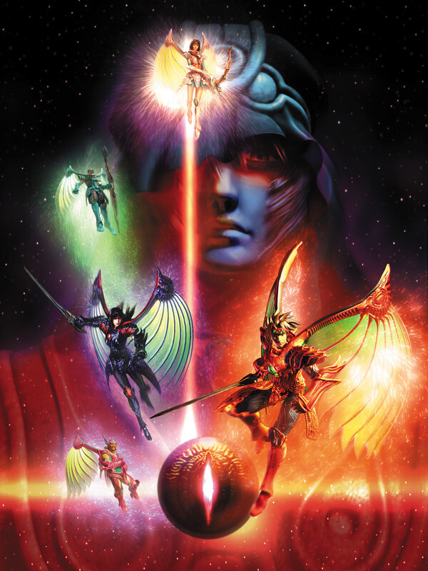 Winged Characters in Space