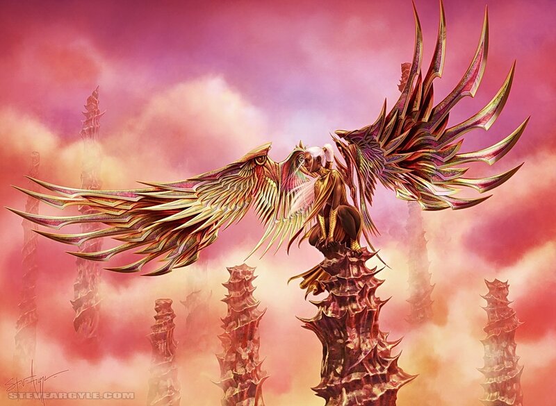 Winged Creature on Spire