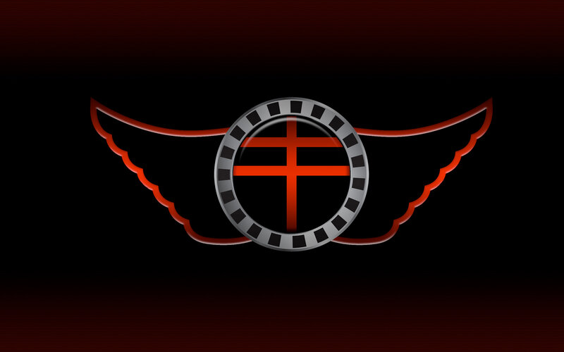 winged cross emblem