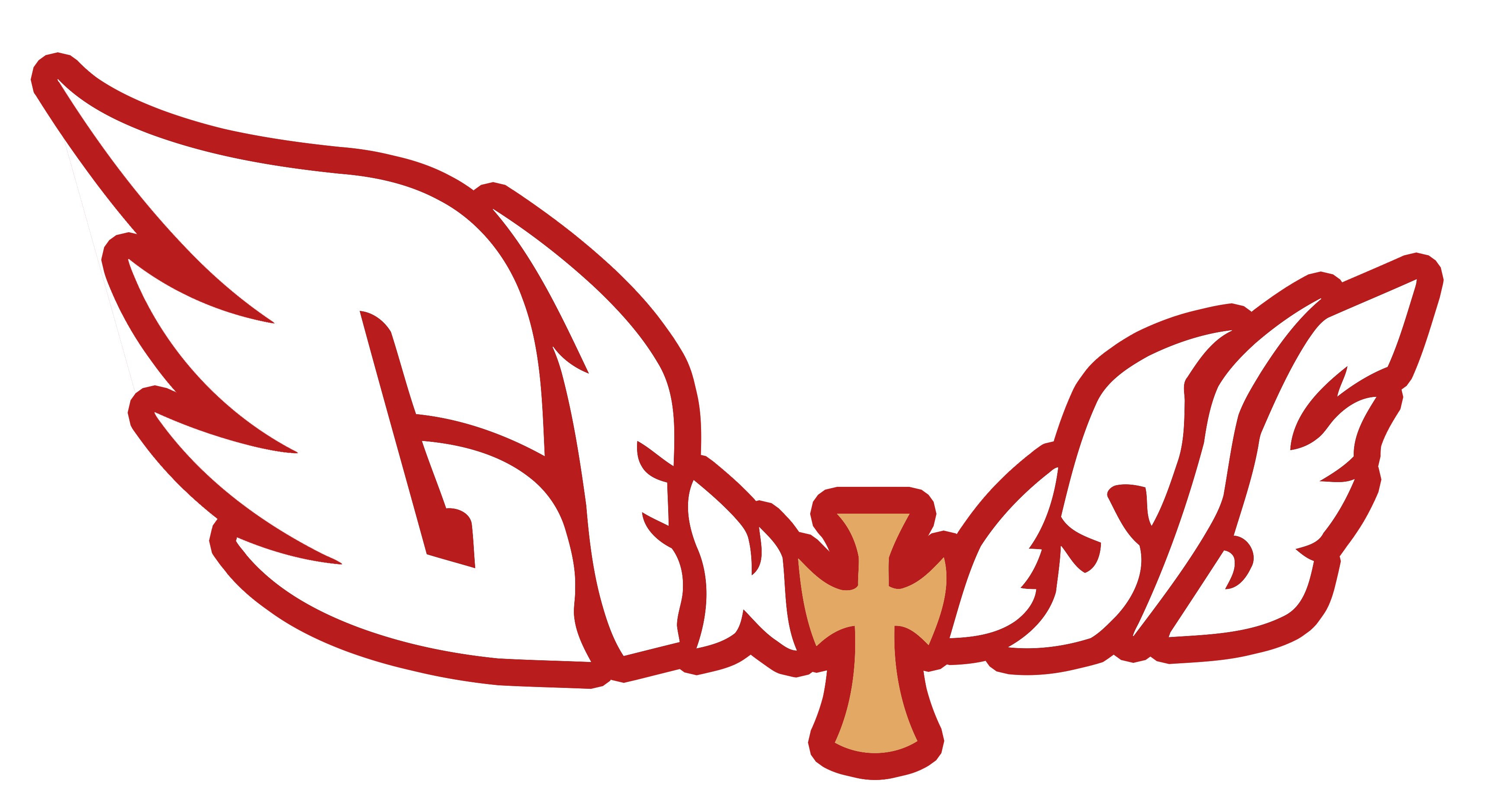winged cross logo