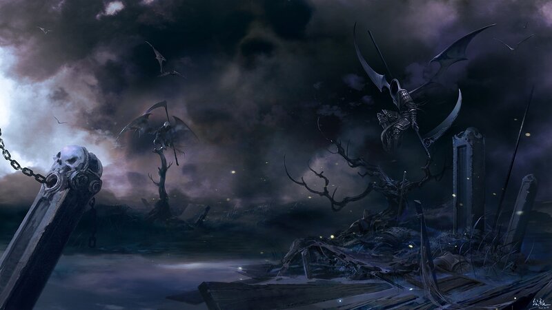 Winged Death Figures