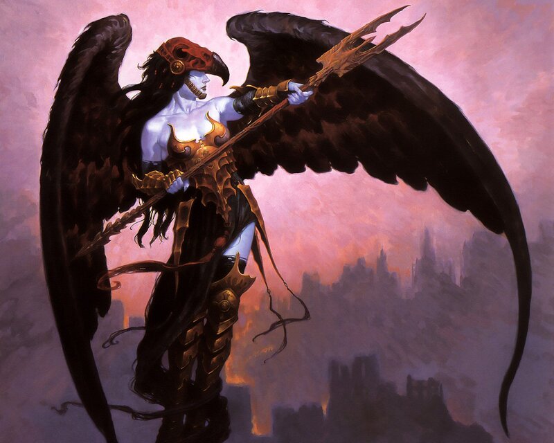 Winged Demon with Spear