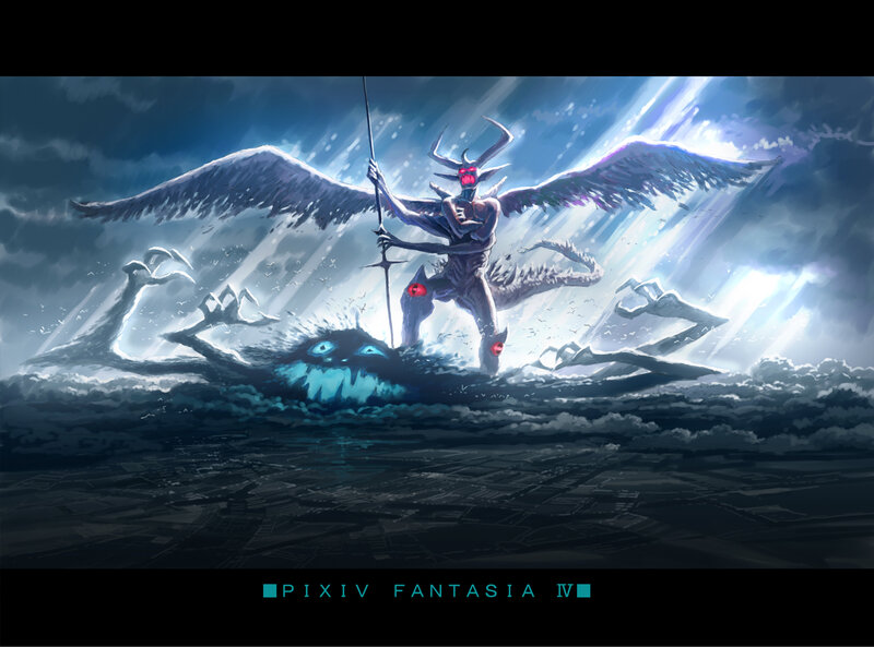 Winged Demon with Staff