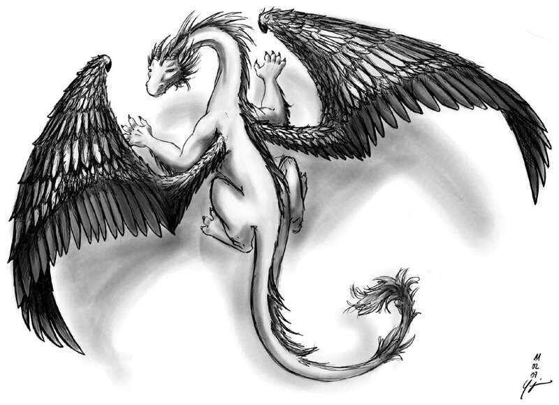 winged dragon creature