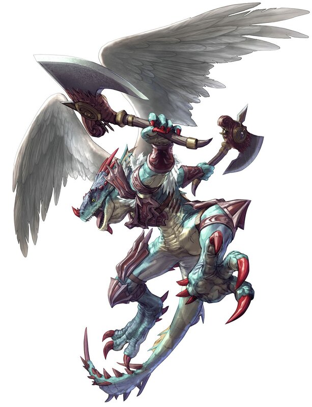 winged dragon warrior