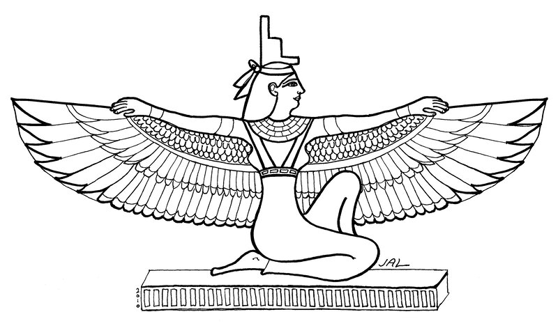 Winged Egyptian Deity
