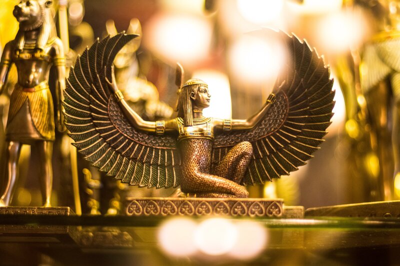 Winged Egyptian Statue