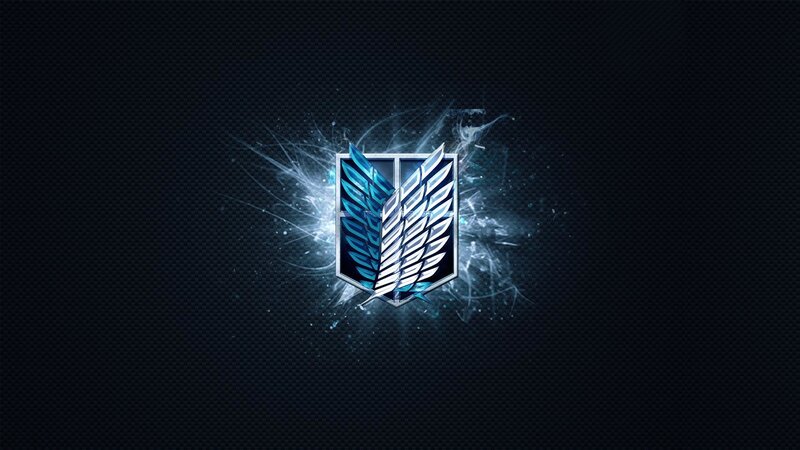 Winged Emblem on Dark Background — Black