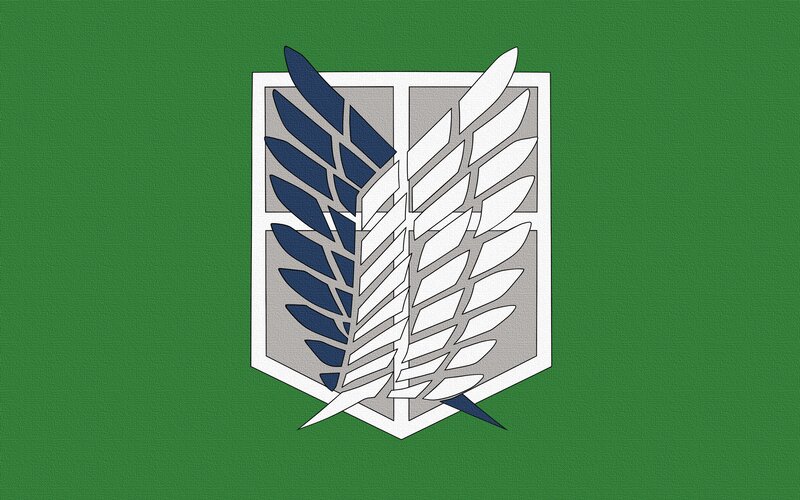 Winged Emblem on Green