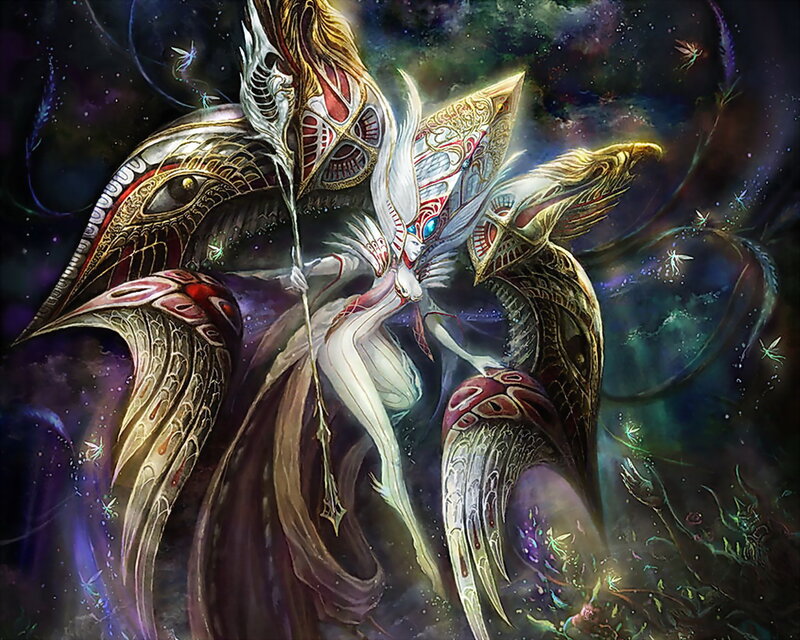 Winged Figure in Space
