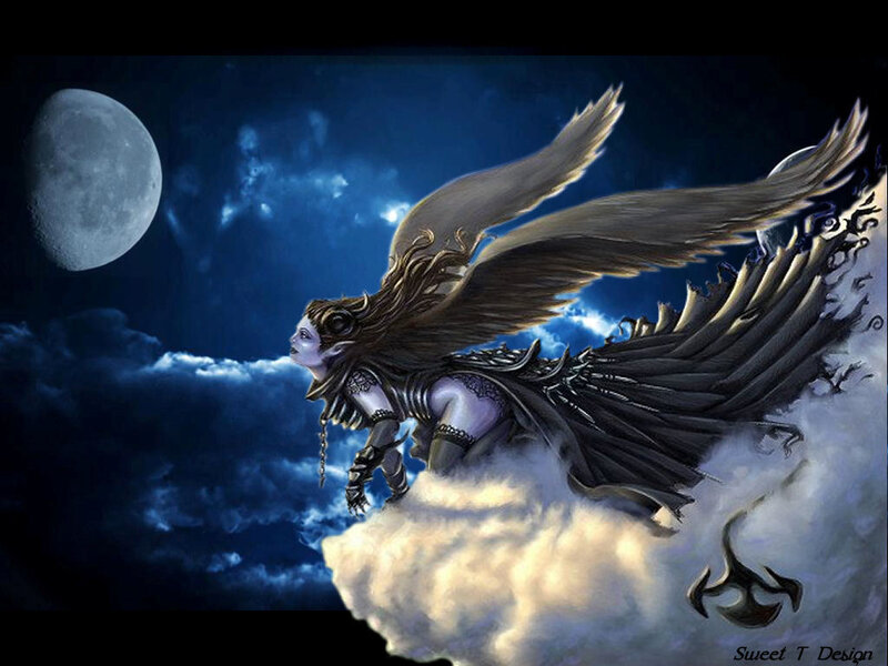 Winged Figure on Cloud